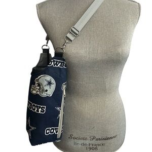Cowboys Themed Navy H20 crossbody bag lined with water proof  canvas